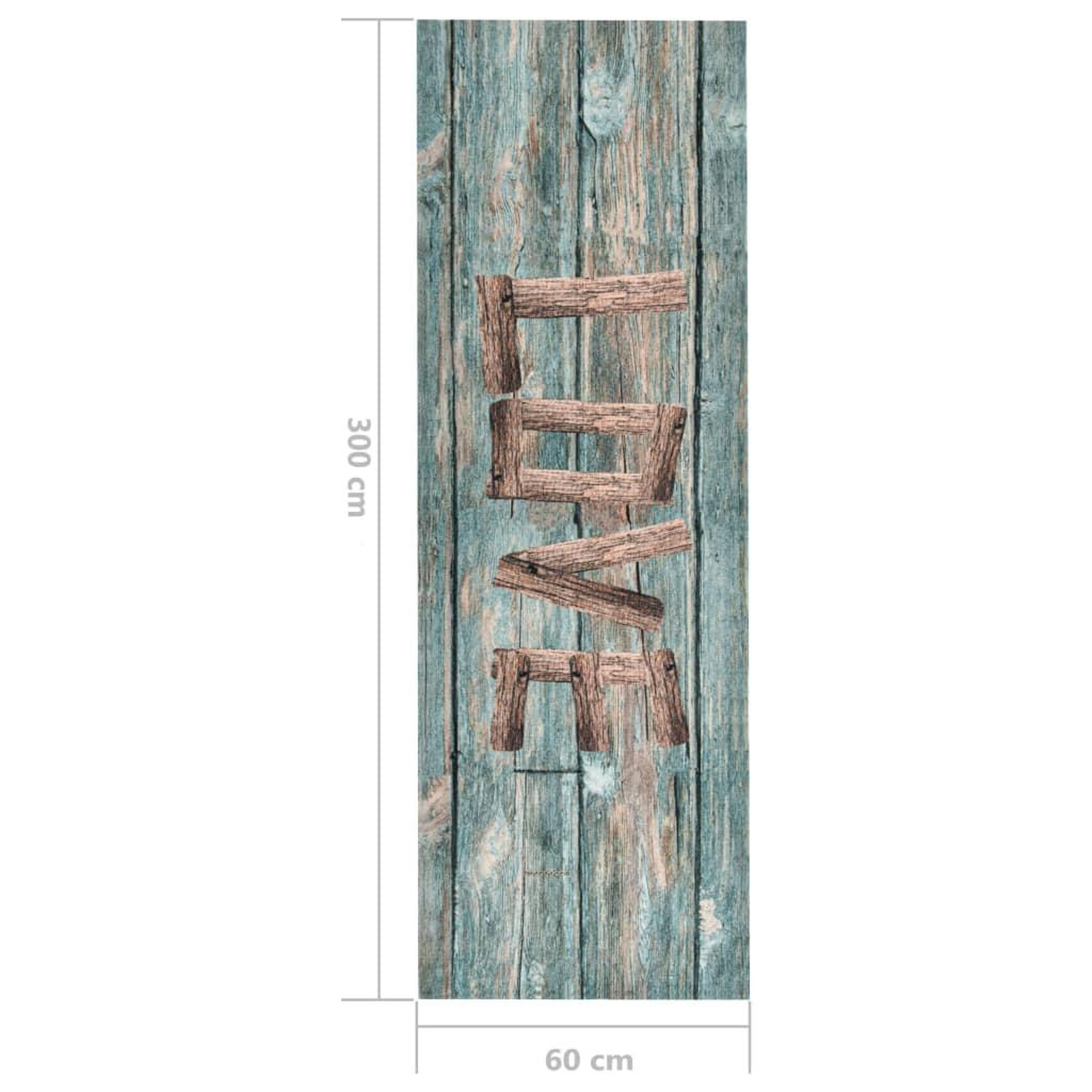 Voir la diapositive 6 : VIDAXL Tapis de cuisine lavable Love 60x300 cm