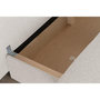 Voir la diapositive 4 : MARKET24 Banquette convertible - 3 places - NAOTO - Tissu beige - Coffre de rangement - 202 x 98 x 98 cm