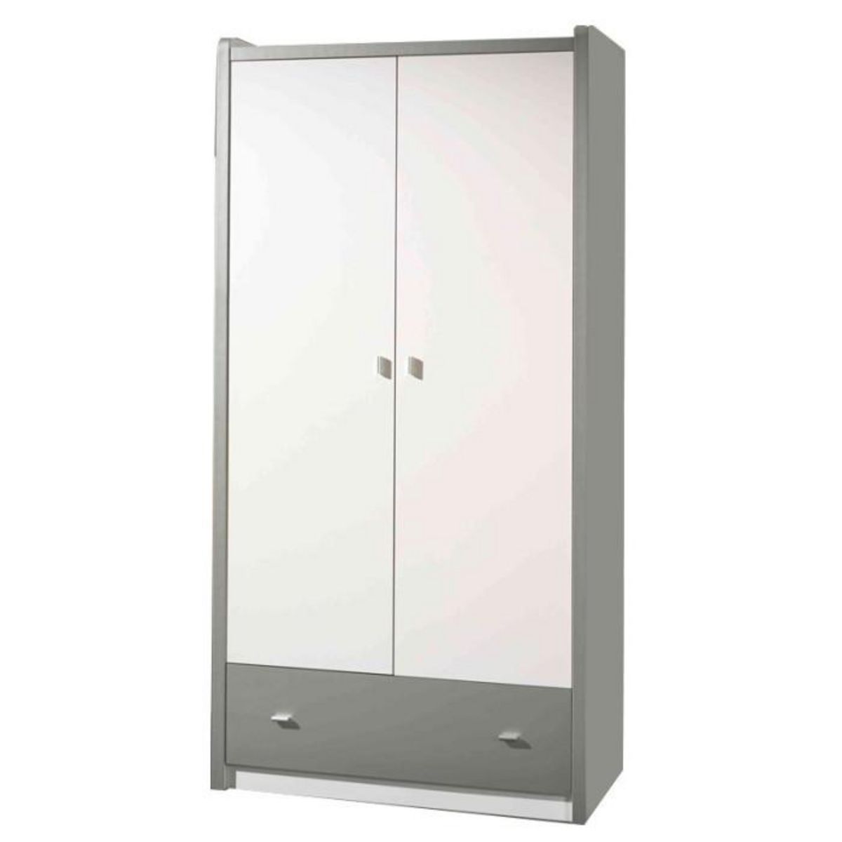 Paris Prix Armoire 2 Portes  Bonny  202cm Gris