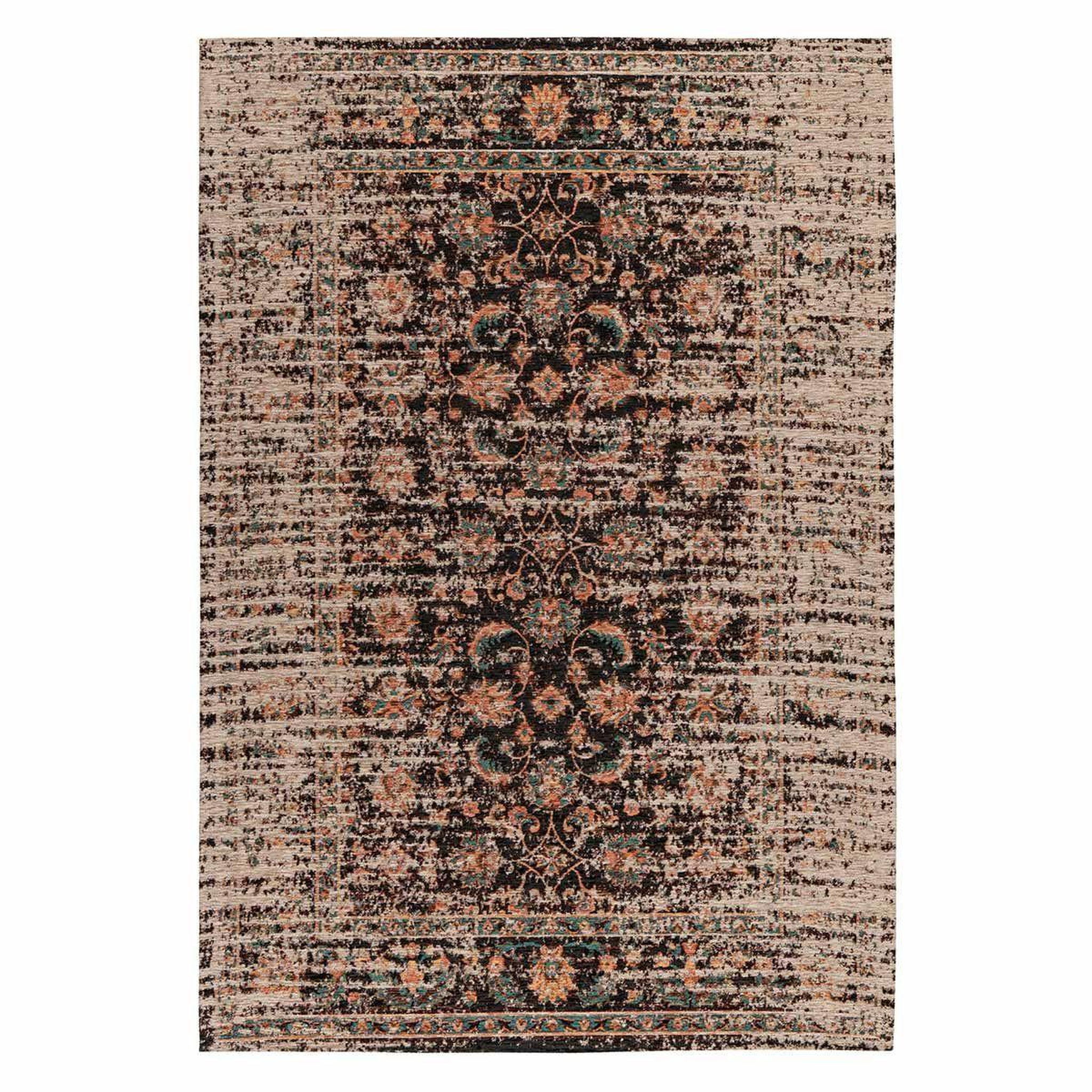 Paris Prix Tapis tissé vintage oriental  charme  multicolore. Coloris disponibles : Multicolore