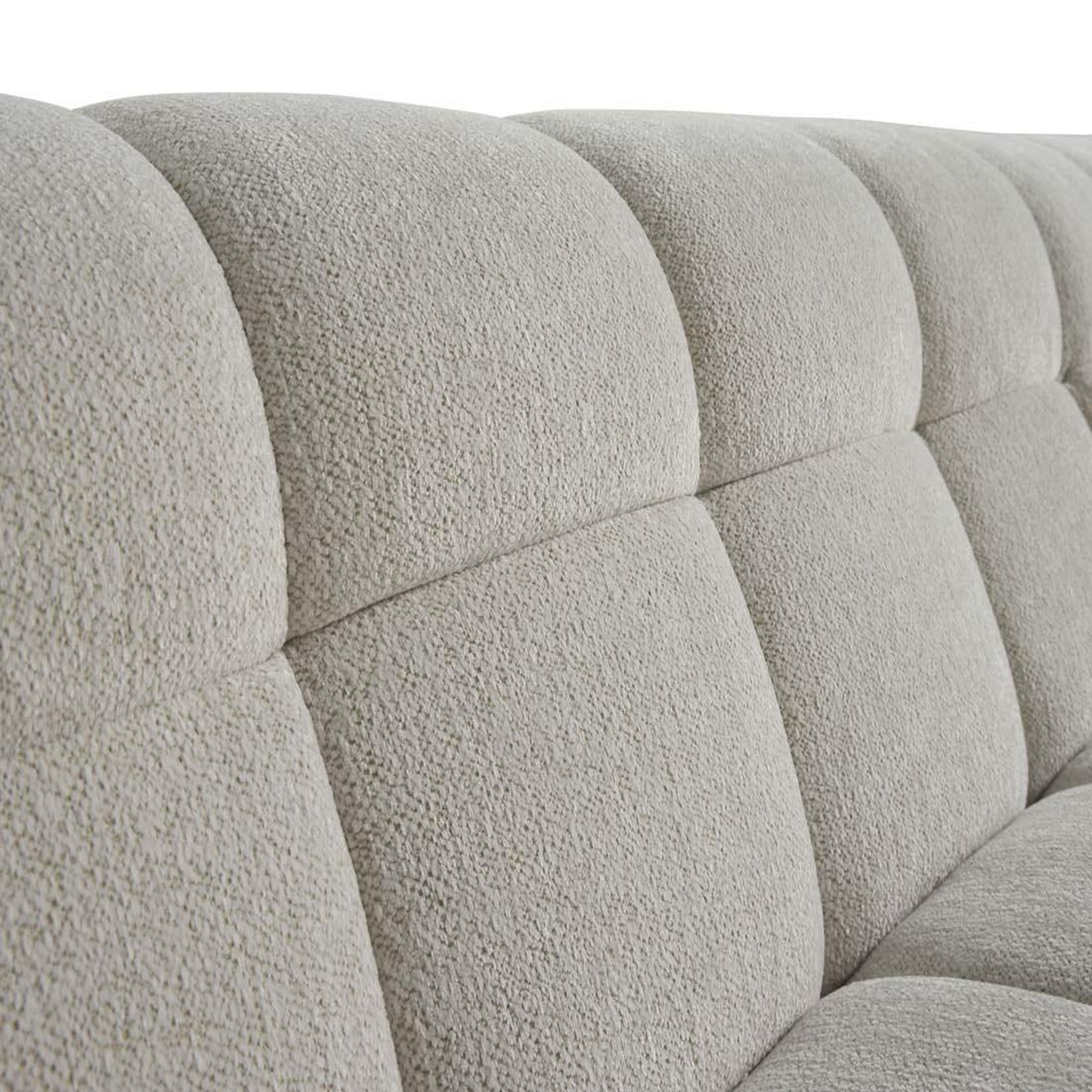 Voir la diapositive 6 : LISA DESIGN Ray - canapé d'angle droit - 4 places - en tissu texturé