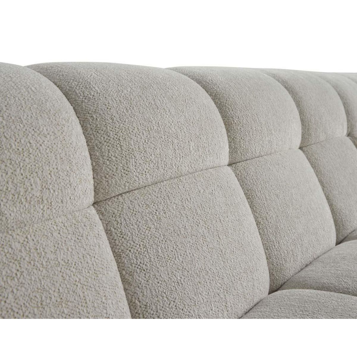 LISA DESIGN Ray - canapé d'angle droit - 4 places - en tissu texturé