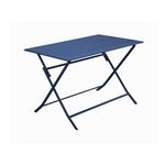 Proloisirs Table de jardin rectangulaire Lorita - bleu 110 x 71 x 70 cm