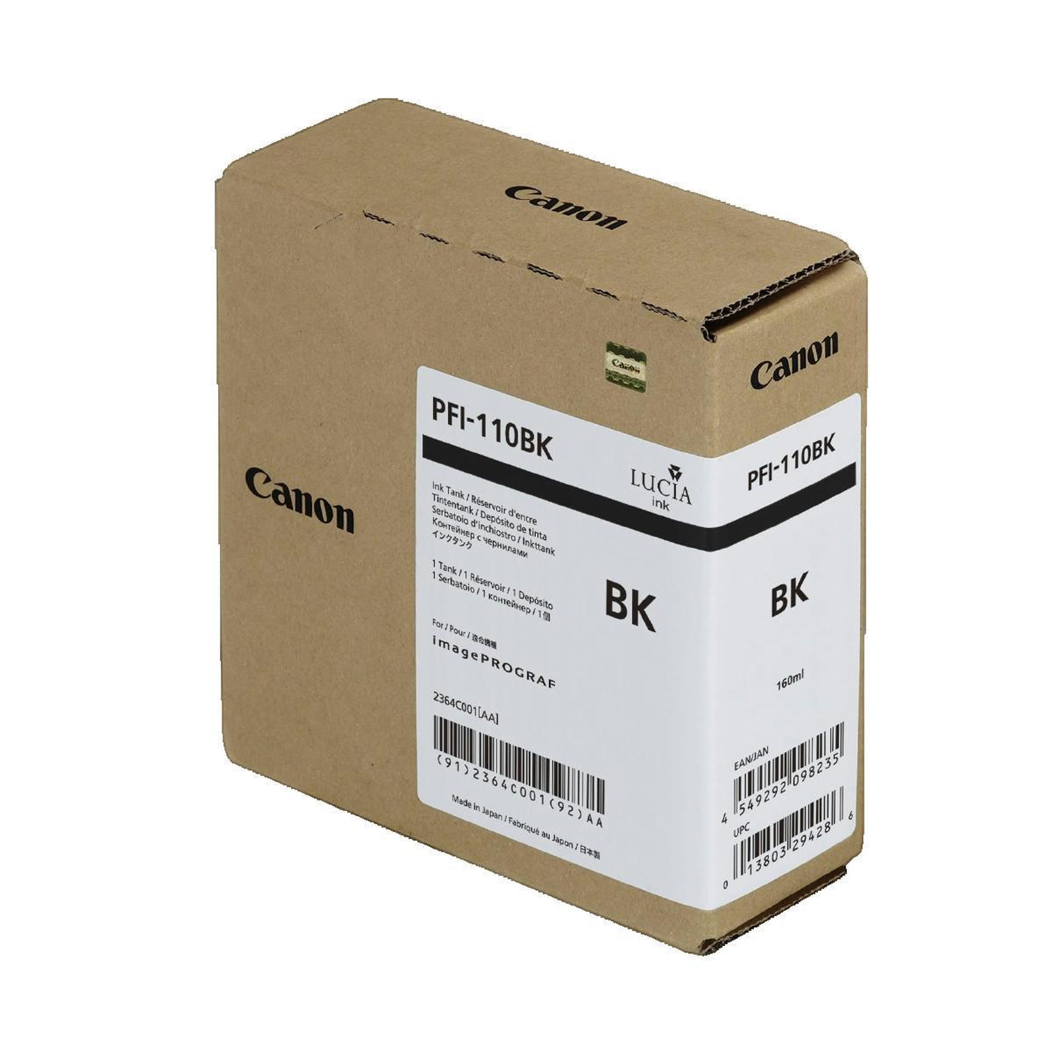 Canon Cartouche d'encre Canon PFI-110 BK - 160 ml - Noir - Original