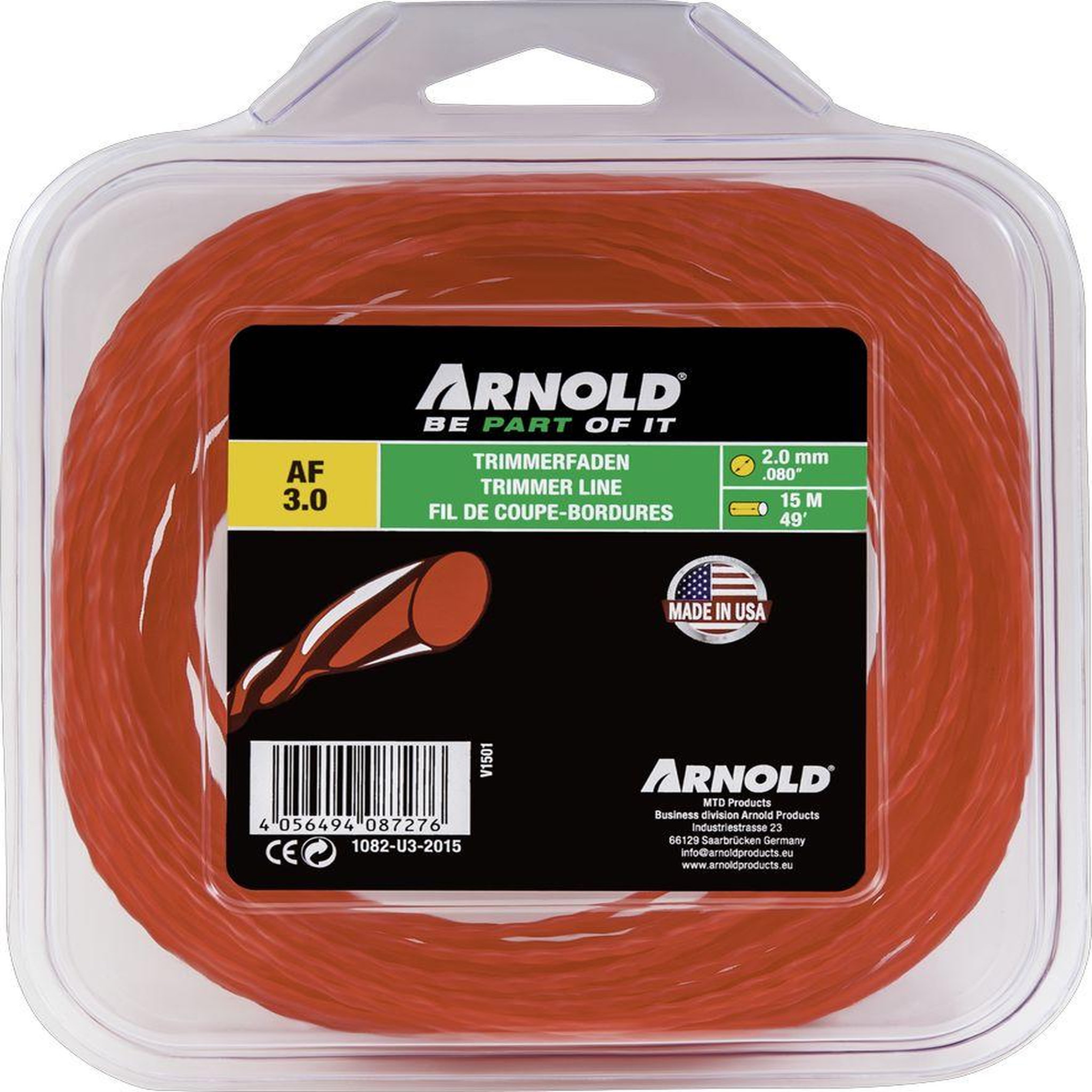ARNOLD Fil Nylon Af 3.0 / 2,0Mm 15M