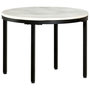Voir la diapositive 5 : VIDAXL Table basse Blanc et noir Ø50 cm Marbre solide veritable