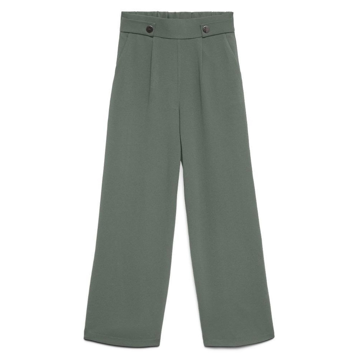 Vero Moda Pantalon Vert Femme Vero Moda May Button