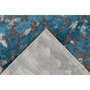 Voir la diapositive 4 : Paris Prix Tapis Tissé Imprimé à Poils Courts  Dilan  Bleu