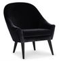 Voir la diapositive 1 : Paris Prix Fauteuil Scandinave en Velours  Ulla  88cm Noir