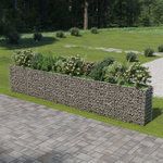 VIDAXL Lit sureleve a gabion Acier galvanise 540x50x100 cm