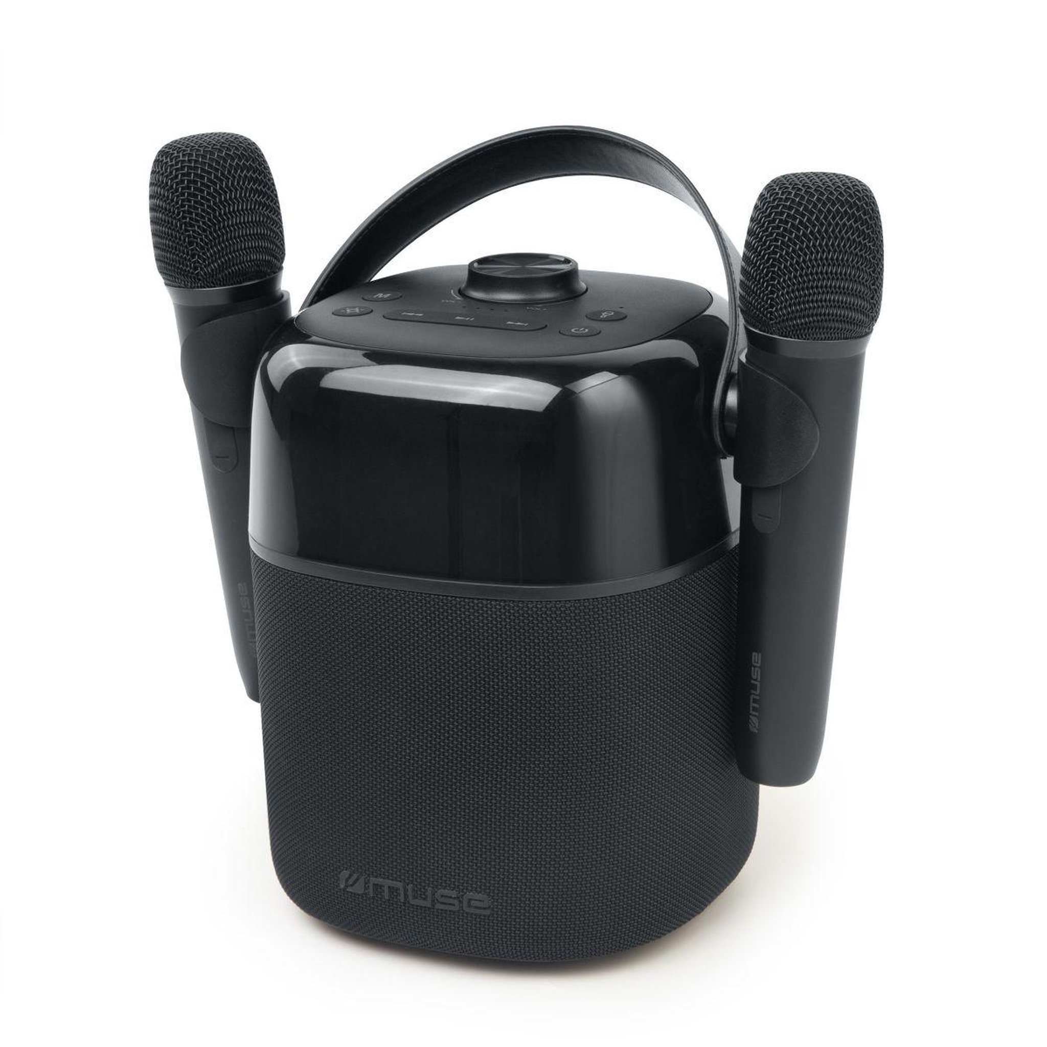 Voir la diapositive 3 : Muse Enceinte bluetooth karaoké noir - m530ka