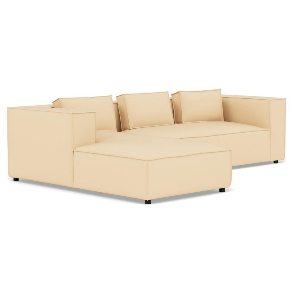 LISA DESIGN Stella - canapé d'angle gauche 4 places en simili