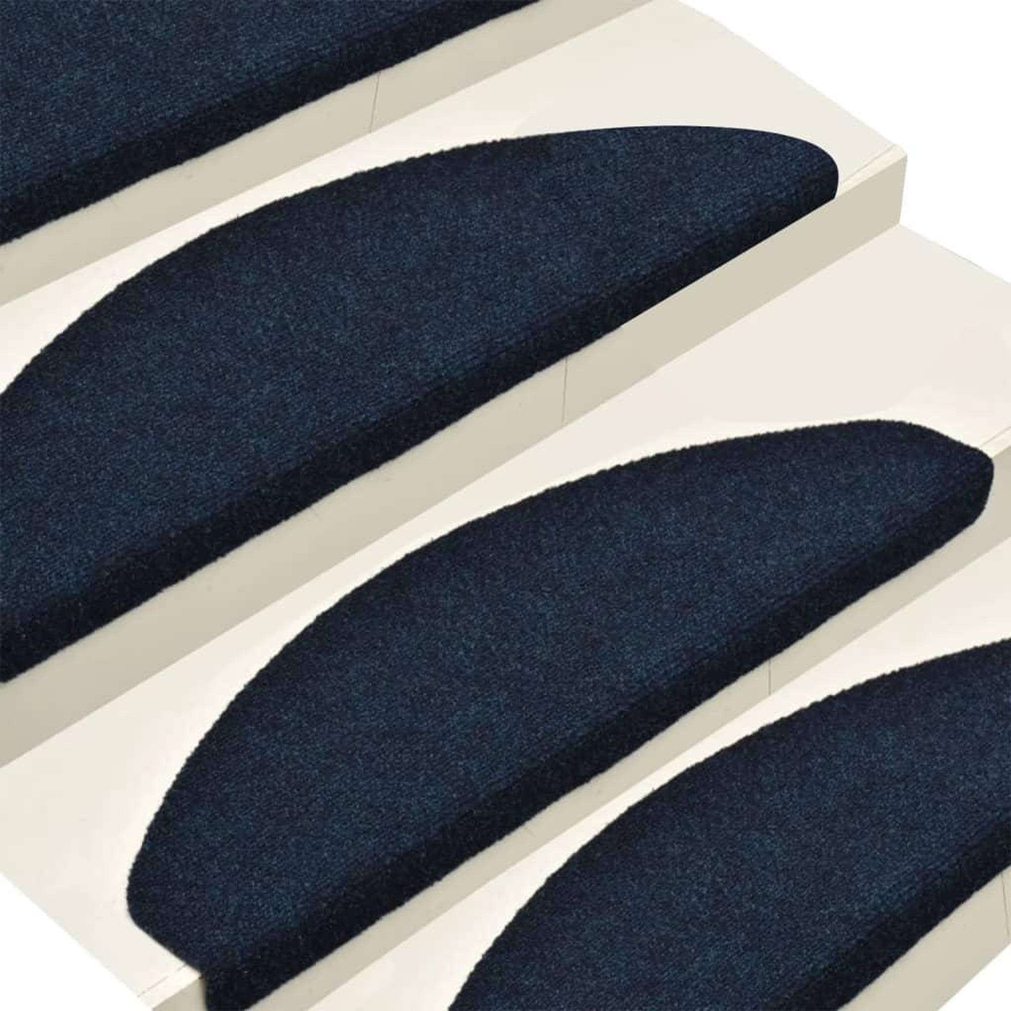 Voir la diapositive 4 : VIDAXL Tapis d'escalier autocollants 15 pcs Bleu 56x17x3 cm Aiguillete