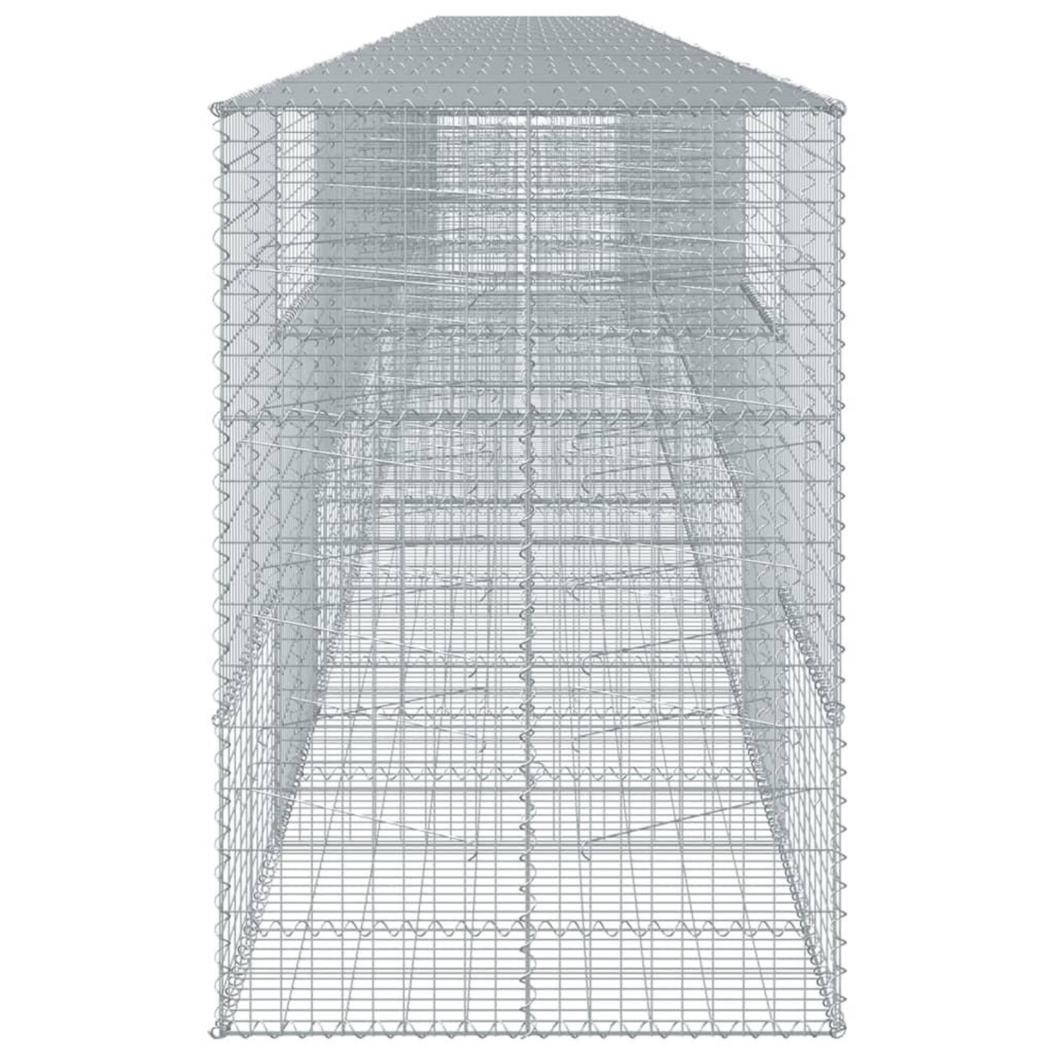 Voir la diapositive 4 : VIDAXL Panier gabion avec couvercle 1100x100x150 cm fer galvanise