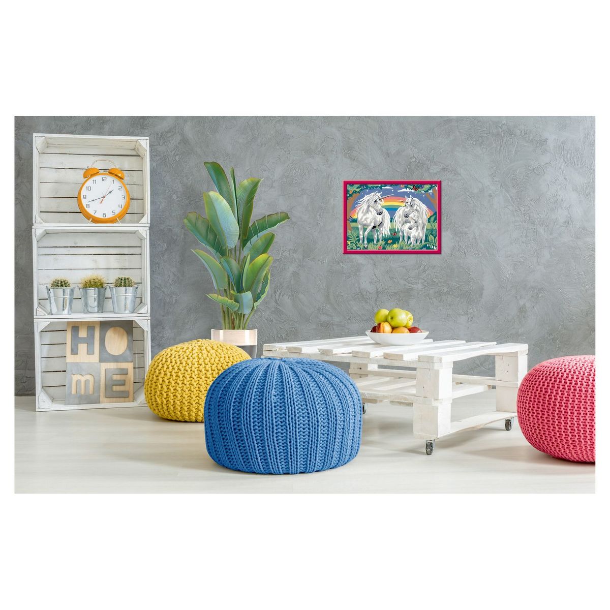 RAVENSBURGER Tableau Au pays des licornes - Grand format - Numéro d'art