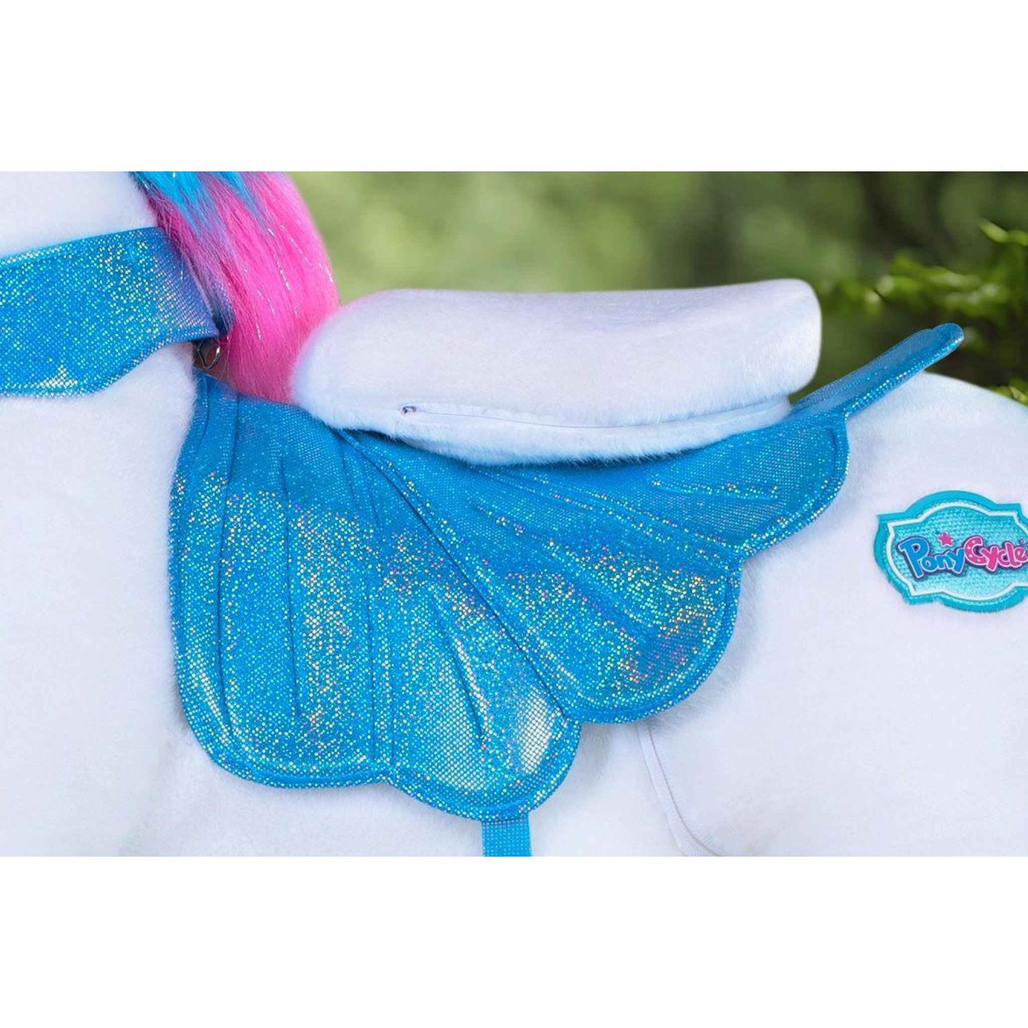 Voir la diapositive 2 : Ponycycle Cheval Porteur Enfant Modele Y licorne arc-en-ciel