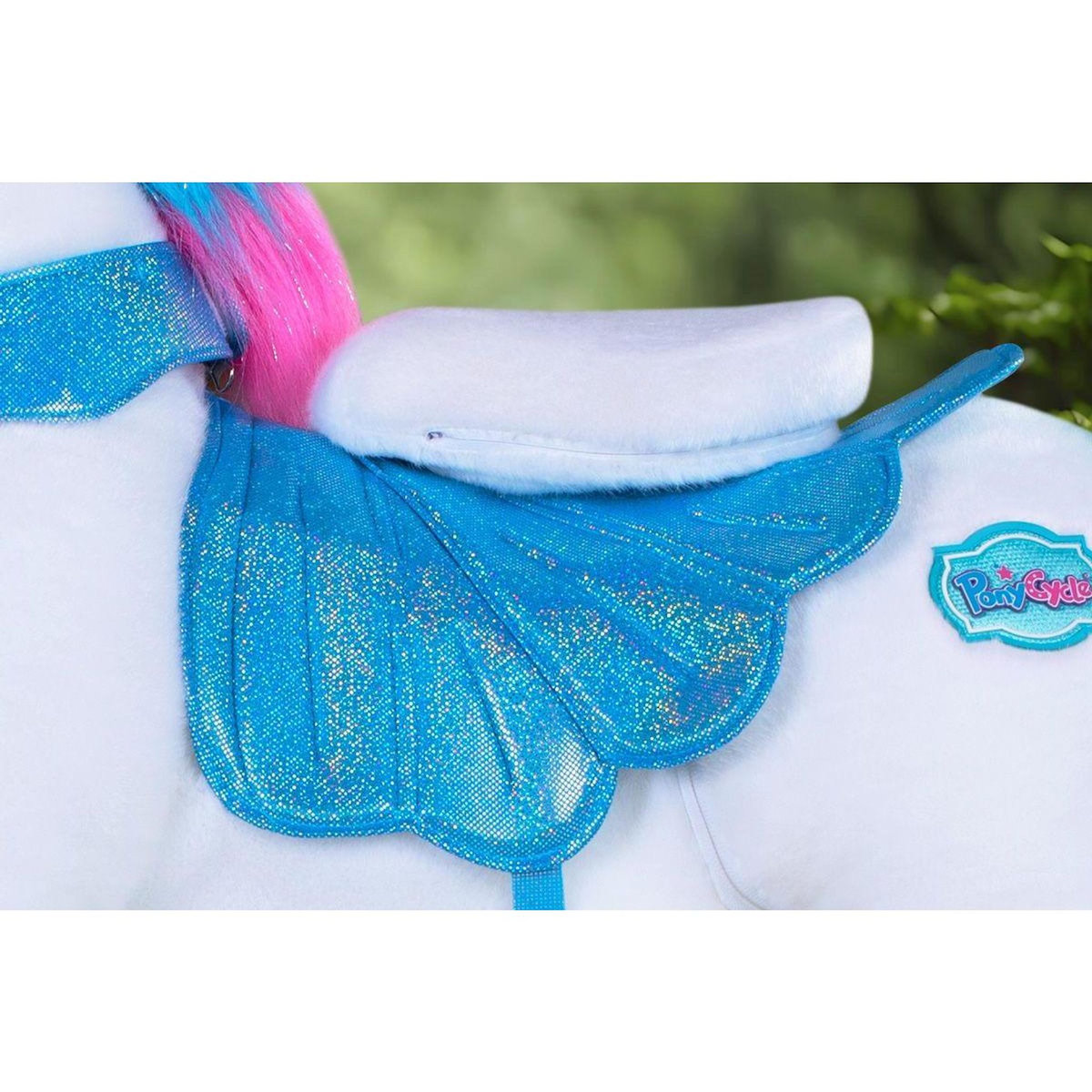 Ponycycle Cheval Porteur Enfant Modele Y licorne arc-en-ciel