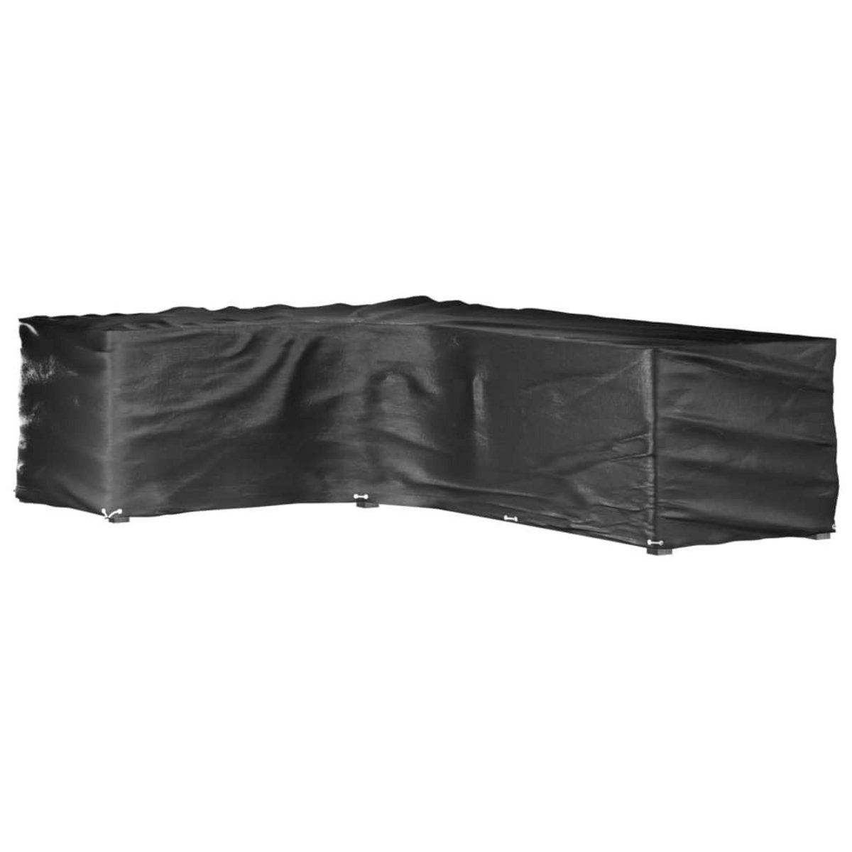 VIDAXL Housses de salon de jardin en forme de L 2 pcs 18 œillets