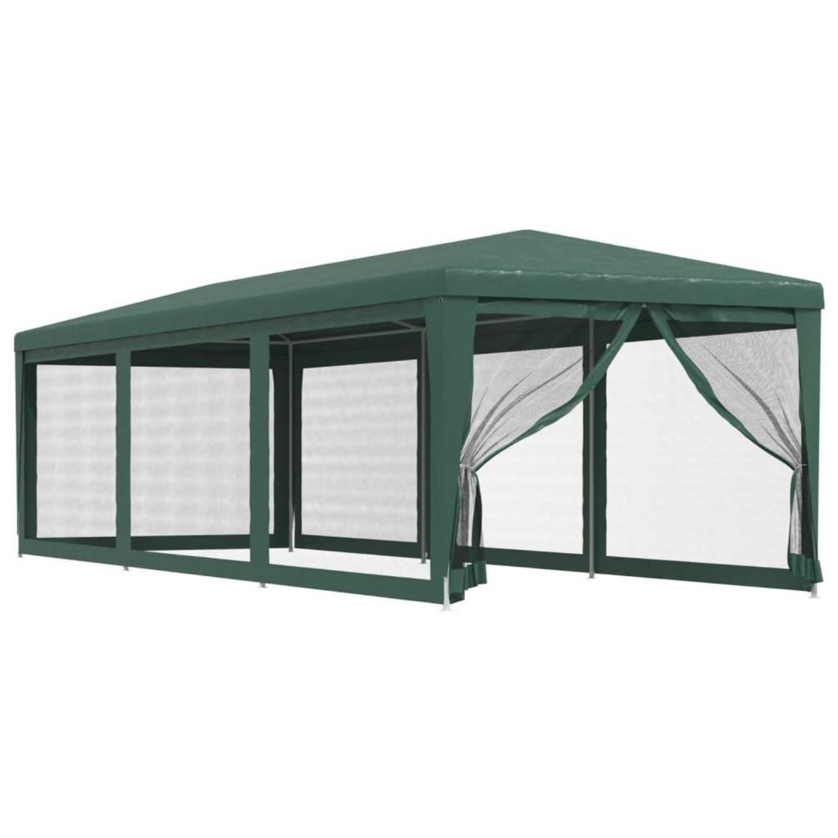 VIDAXL Tente de fete avec 8 parois laterales en maille Vert 3x9 m PEHD