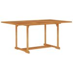 VIDAXL Table de jardin 150x90x75 cm Bois de teck massif