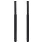 Voir la diapositive 2 : VIDAXL Pied de table telescopique 2 pcs Noir 710 mm - 1100 mm