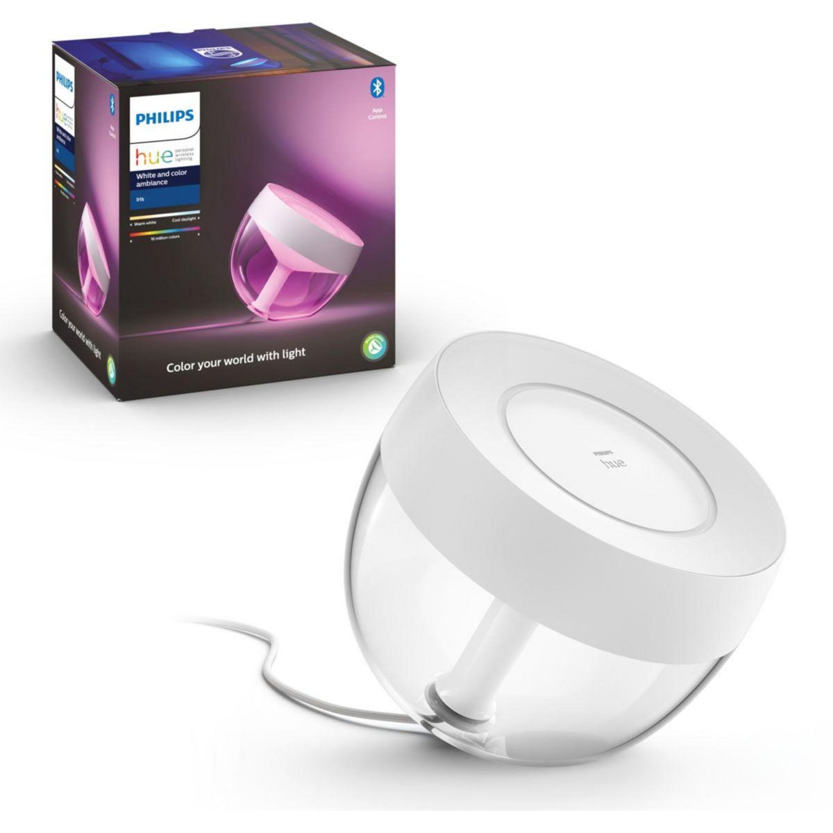 Philips Lampe connectée HUE W&C Iris Blanc