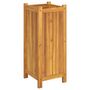 Voir la diapositive 5 : VIDAXL Jardiniere avec doublure 31x31x75 cm bois massif d'acacia