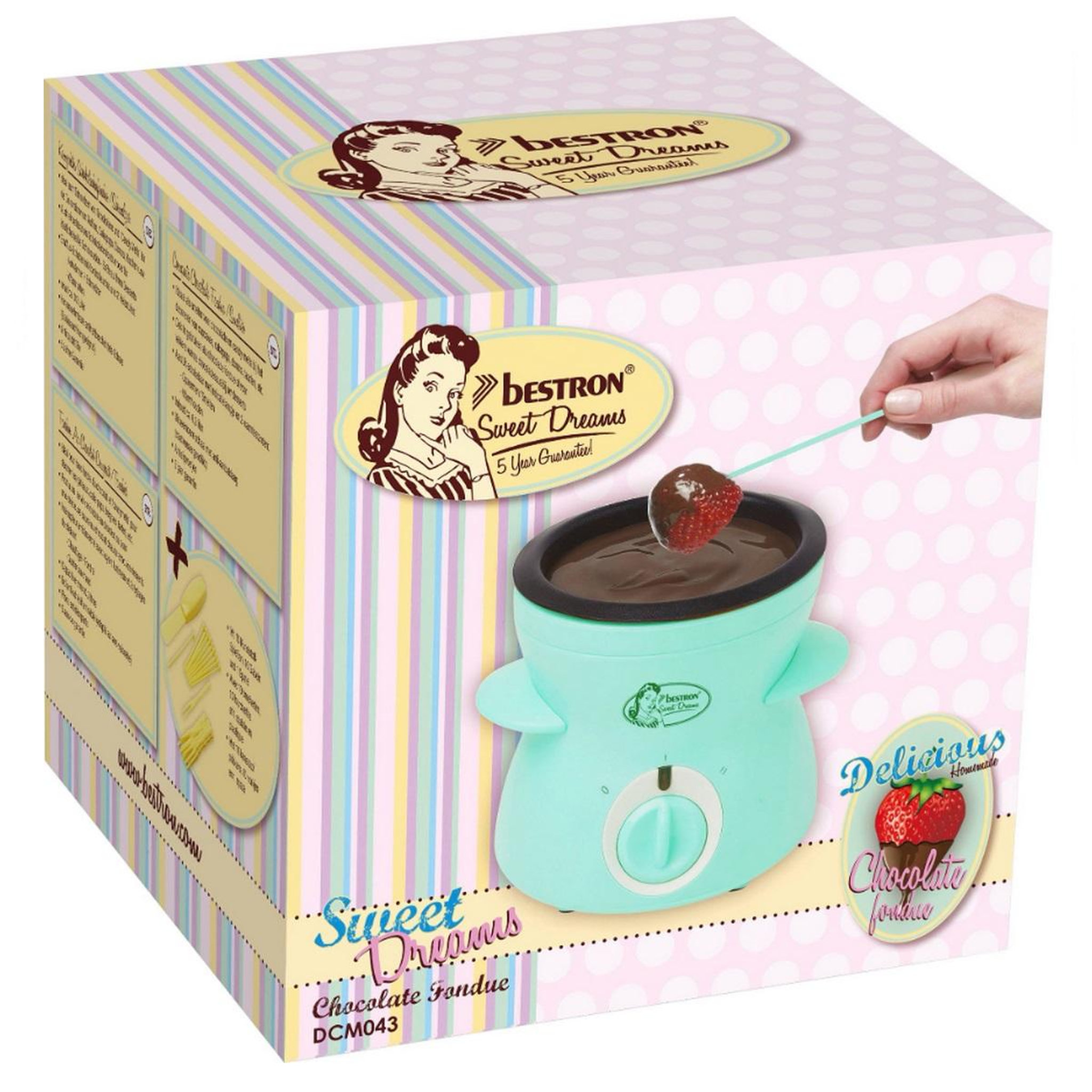 Voir la diapositive 4 : Bestron Chocolatière 0.3l 25w vert menthe - dcm043m