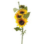 Voir la diapositive 1 : ATMOSPHERA Fleur Artificielle  Tournesol  80cm Jaune