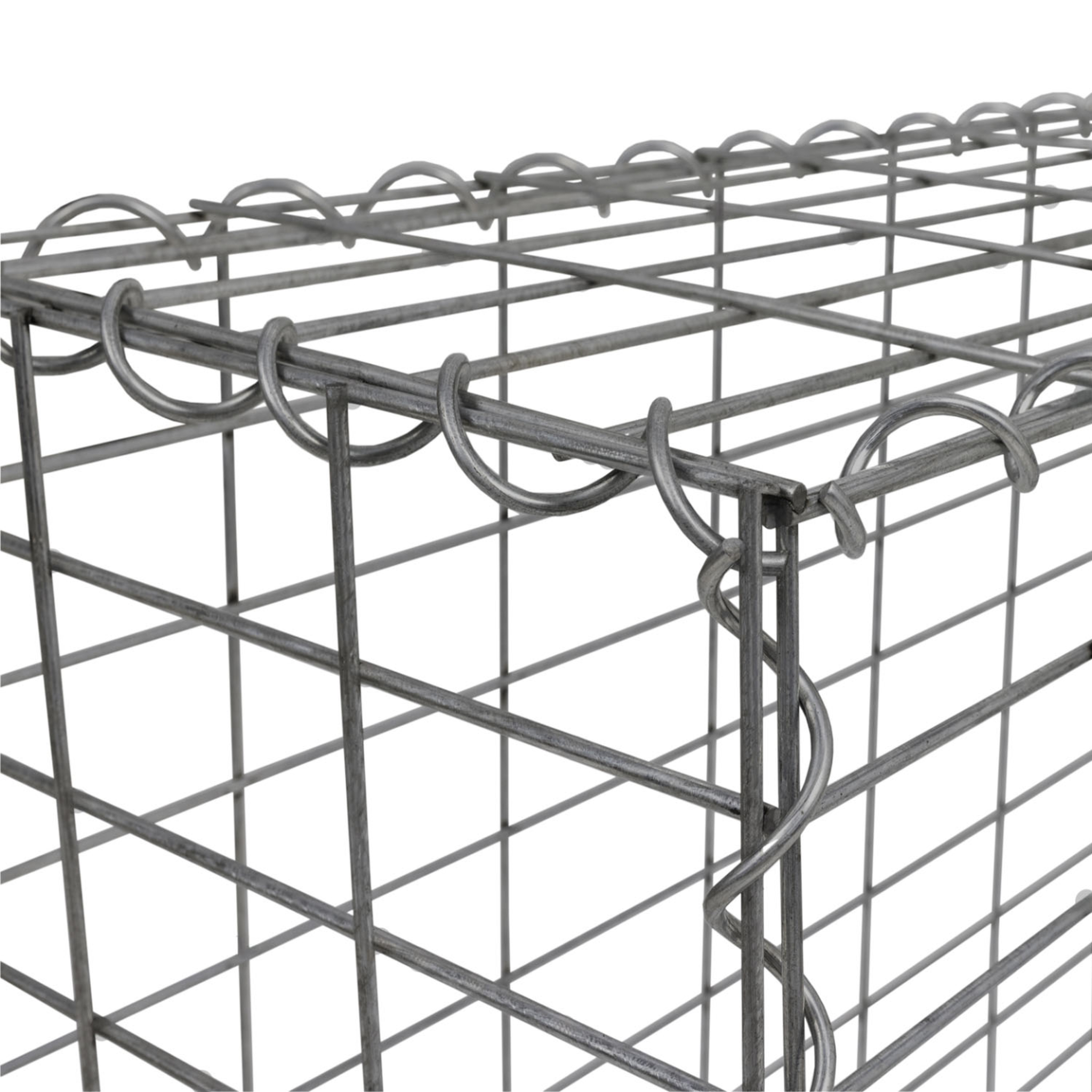 Voir la diapositive 6 : ID MARKET Lot de 2 gabions pour pierre 100 x 30 x 80 cm