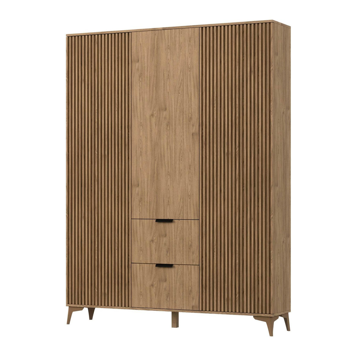BEST MOBILIER Portmore - armoire - effet bois - 185x192 cm