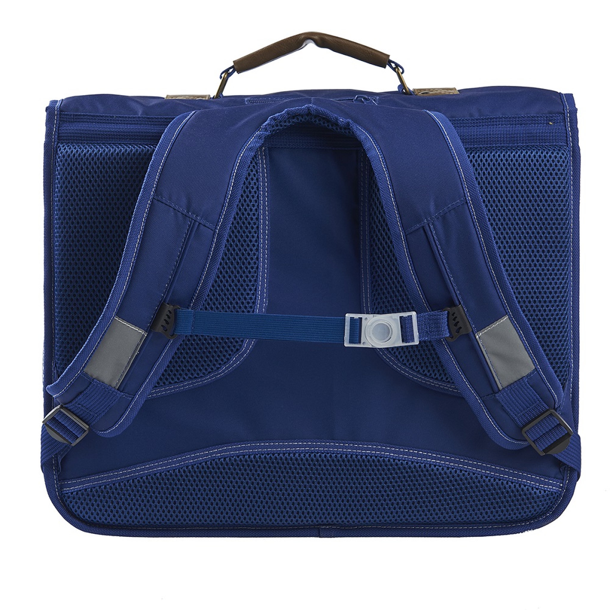 Voir la diapositive 3 : AUCHAN Cartable 41 cm CM1/CM2 bleu