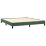 Voir la diapositive 4 : VIDAXL Cadre de lit sans matelas vert fonce 160x200 cm velours