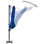 Voir la diapositive 4 : VIDAXL Parasol de jardin en porte-a-faux mat en aluminium bleu azure