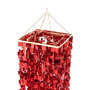Voir la diapositive 2 : Paris Prix Abat-Jour Suspension Design  Disco  180cm Rouge