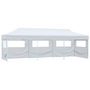 Voir la diapositive 1 : VIDAXL Tente de reception escamotable pliable avec 5 parois 3x9m Blanc