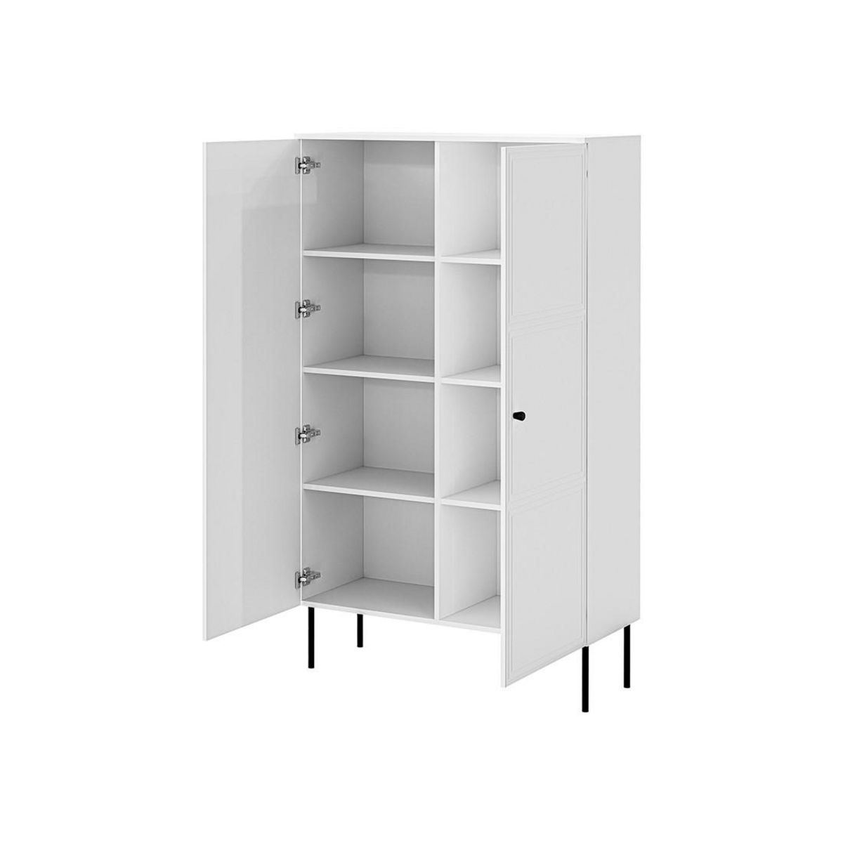 BEST MOBILIER Lavaggi - buffet haut - blanc - 166 cm