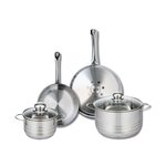 ELO Ensemble de 2 Poêles de cuisson 24 et 28 cm et 2 faitouts 16 et 24 cm Elo Profi Brillant