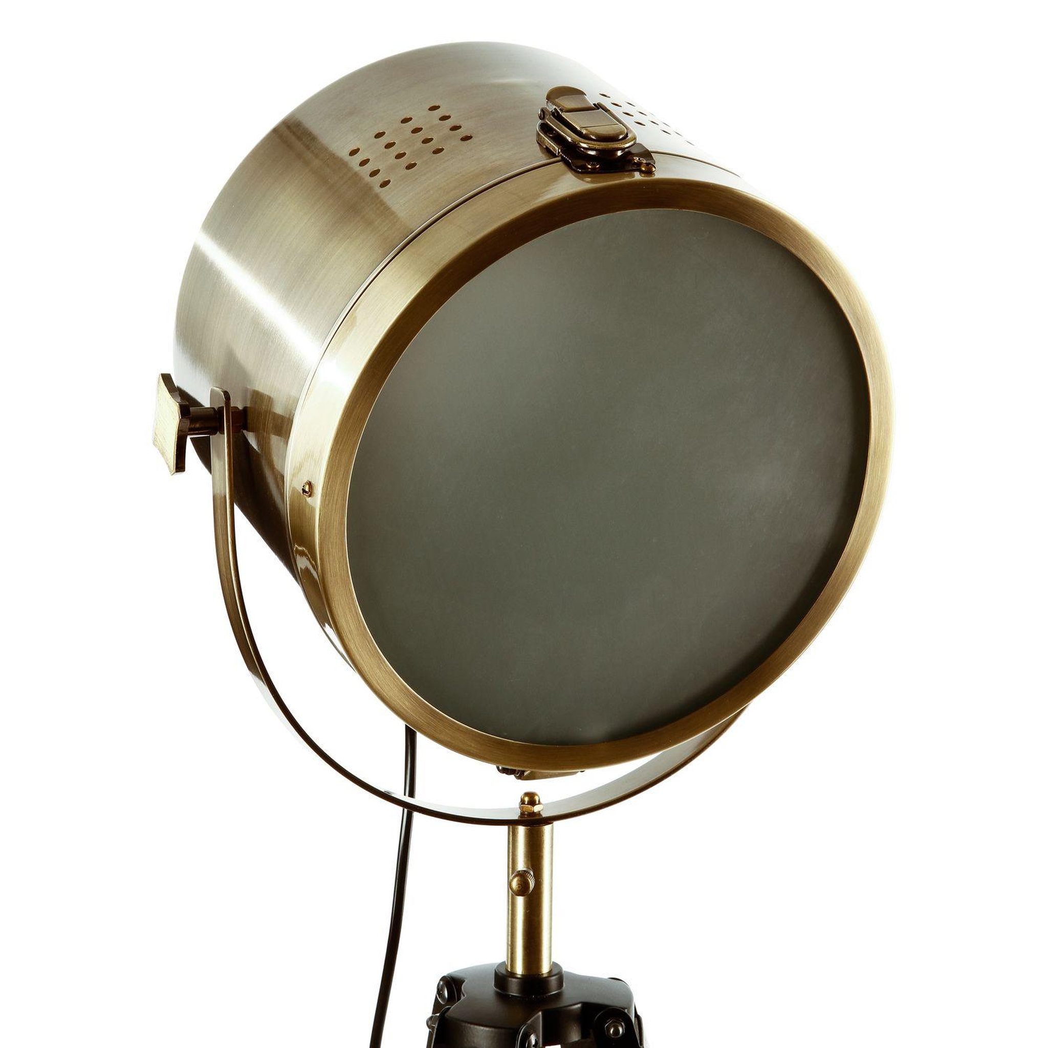 Voir la diapositive 2 : ATMOSPHERA Lampadaire bois et métal ebor - hauteur 152 cm - marron