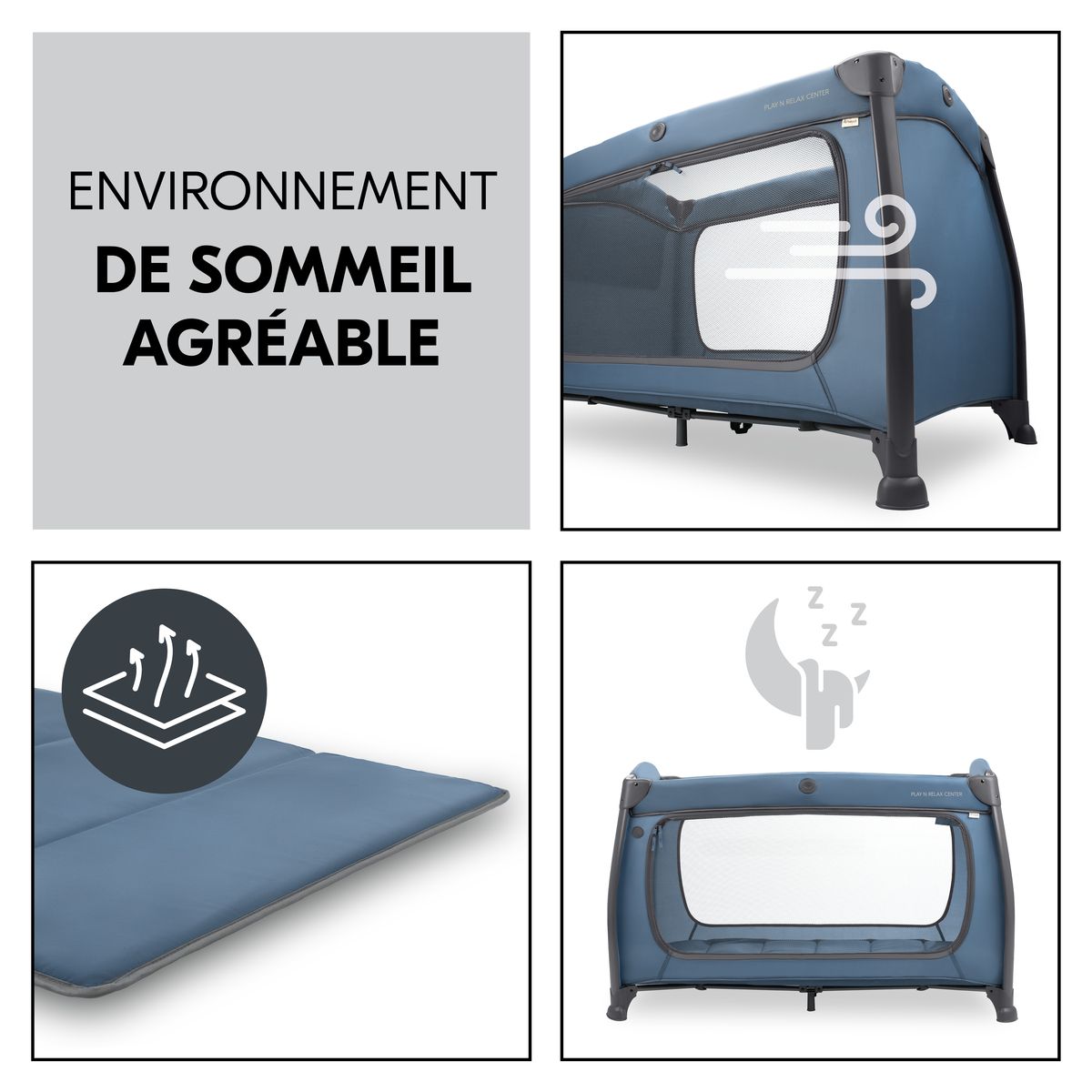 HAUCK Lit parapluie Play N Relax Center