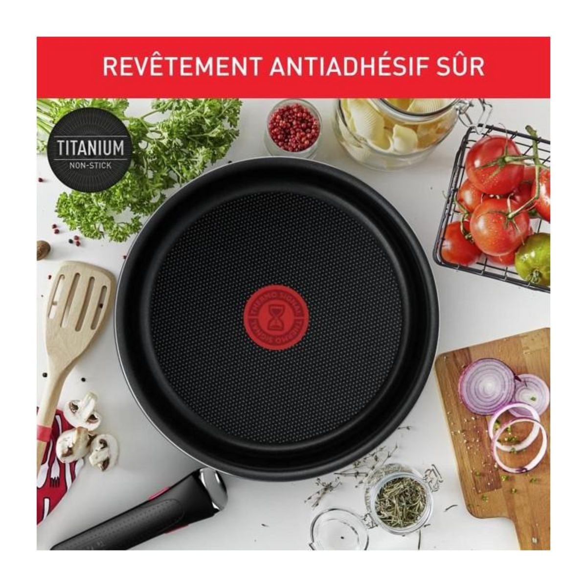 TEFAL TEFAL L1529402 INGENIO EASY COOK N CLEAN Set 10 Pieces : Poeles + Casseroles + Wok + Sauteuse + Couvercles hermétiques + Poign