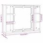 Voir la diapositive 6 : VIDAXL Armoire de miroir avec LED Chene sonoma 76x15x55 cm