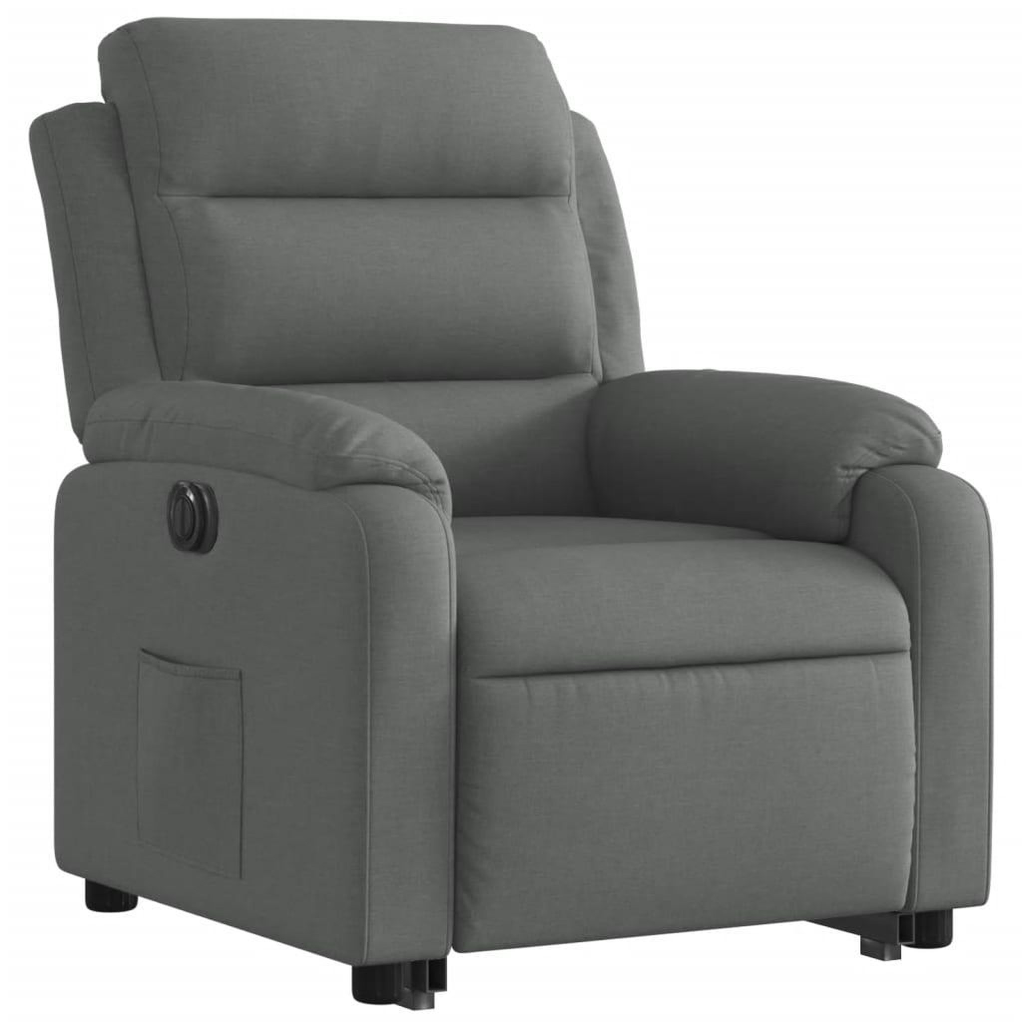 Voir la diapositive 3 : VIDAXL Fauteuil inclinable electrique gris fonce tissu