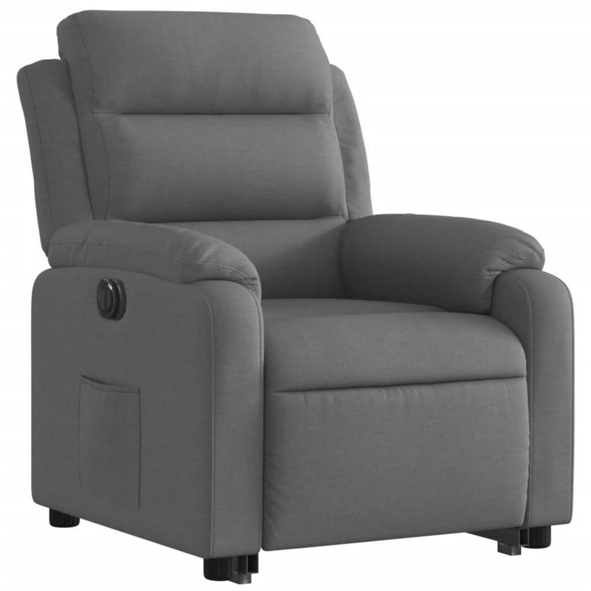 VIDAXL Fauteuil inclinable electrique gris fonce tissu