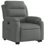 Voir la diapositive 3 : VIDAXL Fauteuil inclinable electrique gris fonce tissu