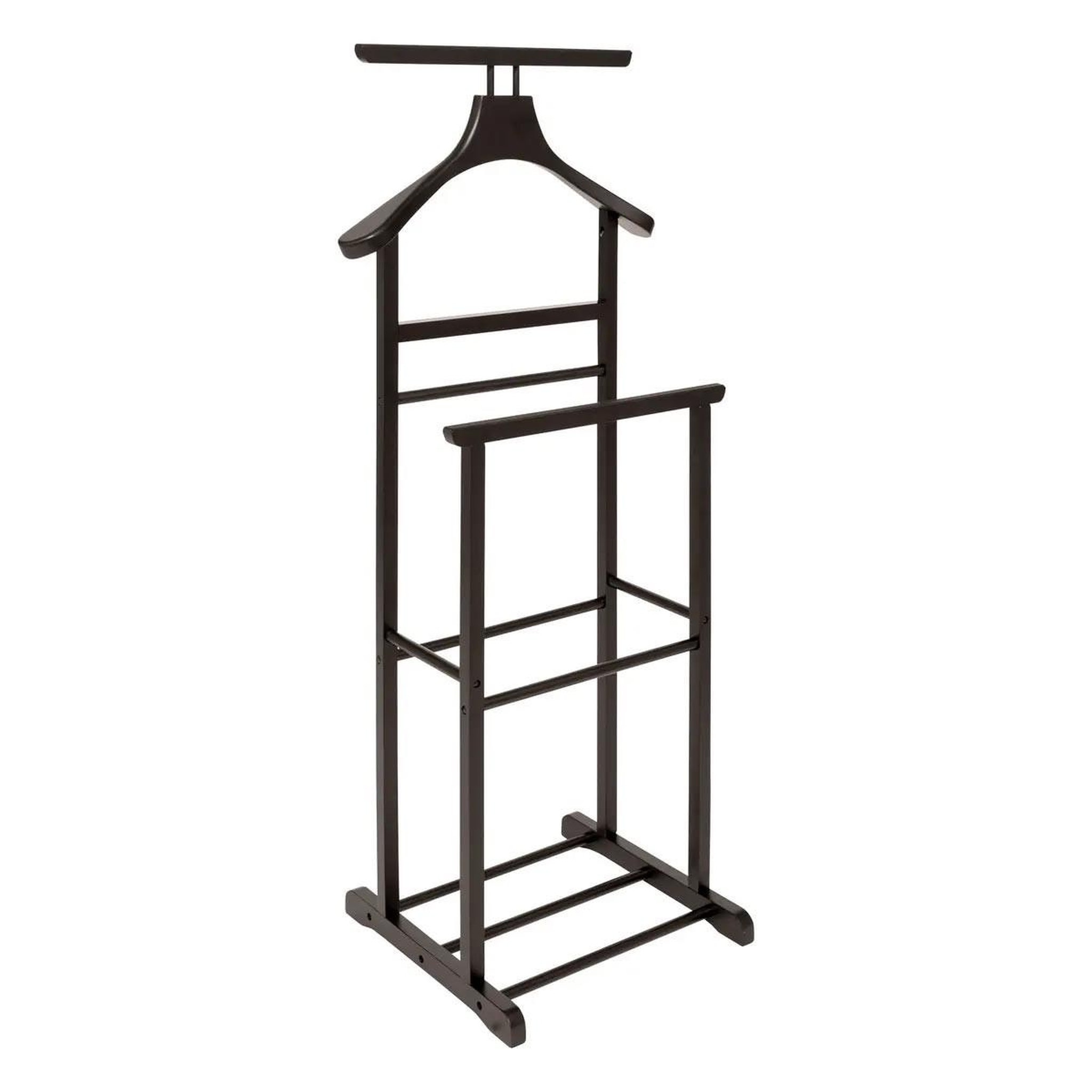 FIVE Valet de chambre en bois  antidérapant  103cm noir