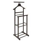 FIVE Valet de Chambre en Bois  Antidérapant  103cm Noir