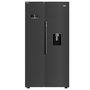 Voir la diapositive 1 : Beko Réfrigérateur américain 91cm 576l nofrost noir - GN163241DXBRN
