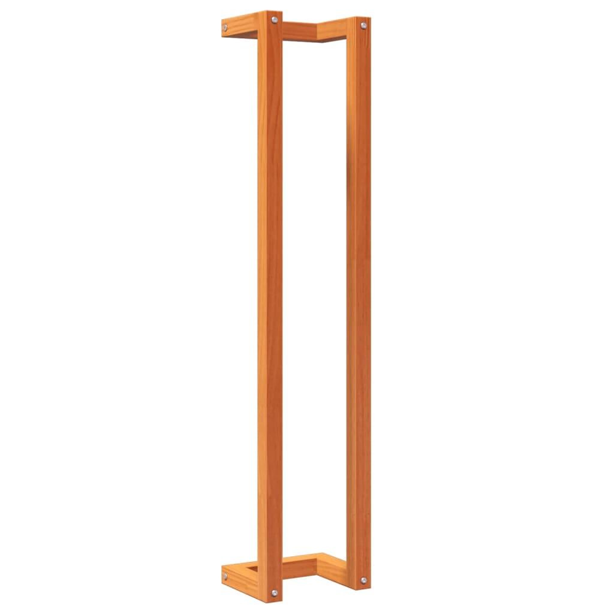 Voir la diapositive 2 : VIDAXL Porte-serviette marron cire 23x18x110 cm bois de pin massif