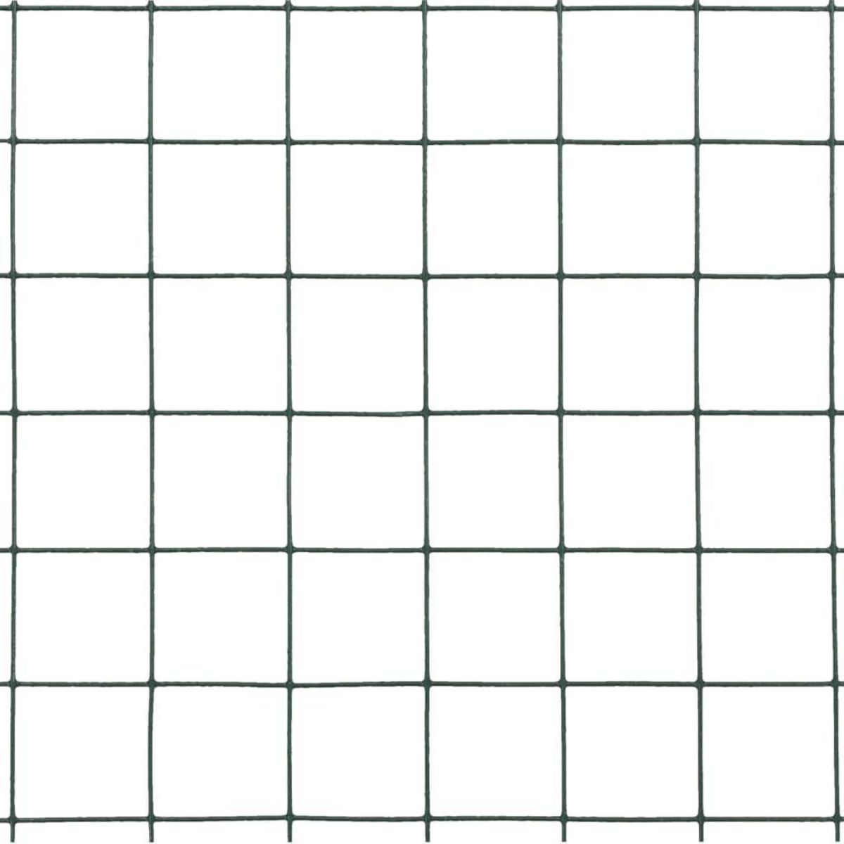 VIDAXL Grillage acier avec revetement en PVC 10x0,5 m vert